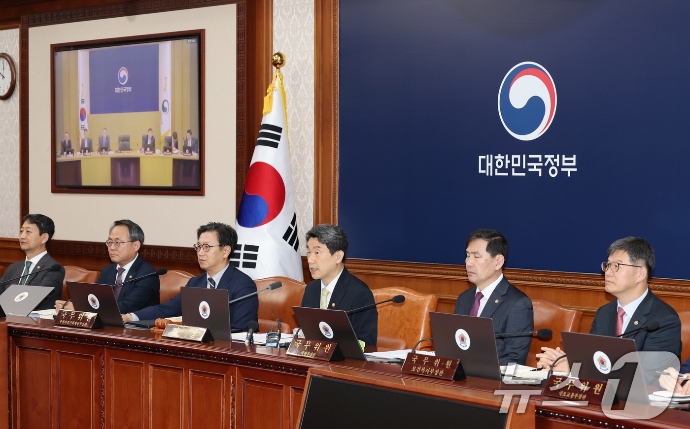 이주호 대통령 권한대행 부총리 겸 교육부 장관이 20일 서울 종로구 정부서울청사에서 열린 제22회 국무회의에서 발언하고 있다. &#40;교육부 제공, 재판매 및 DB 금지&#41; 2025.5.20/뉴스1 ⓒ News1 임세영 기자