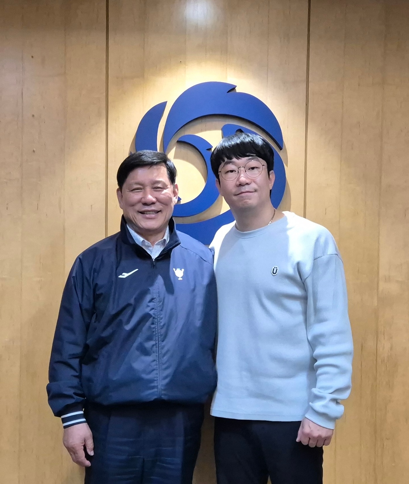 허구연 KBO 총재(왼쪽)와 양현종 한국프로야구선수협회장. (KBO 제공)