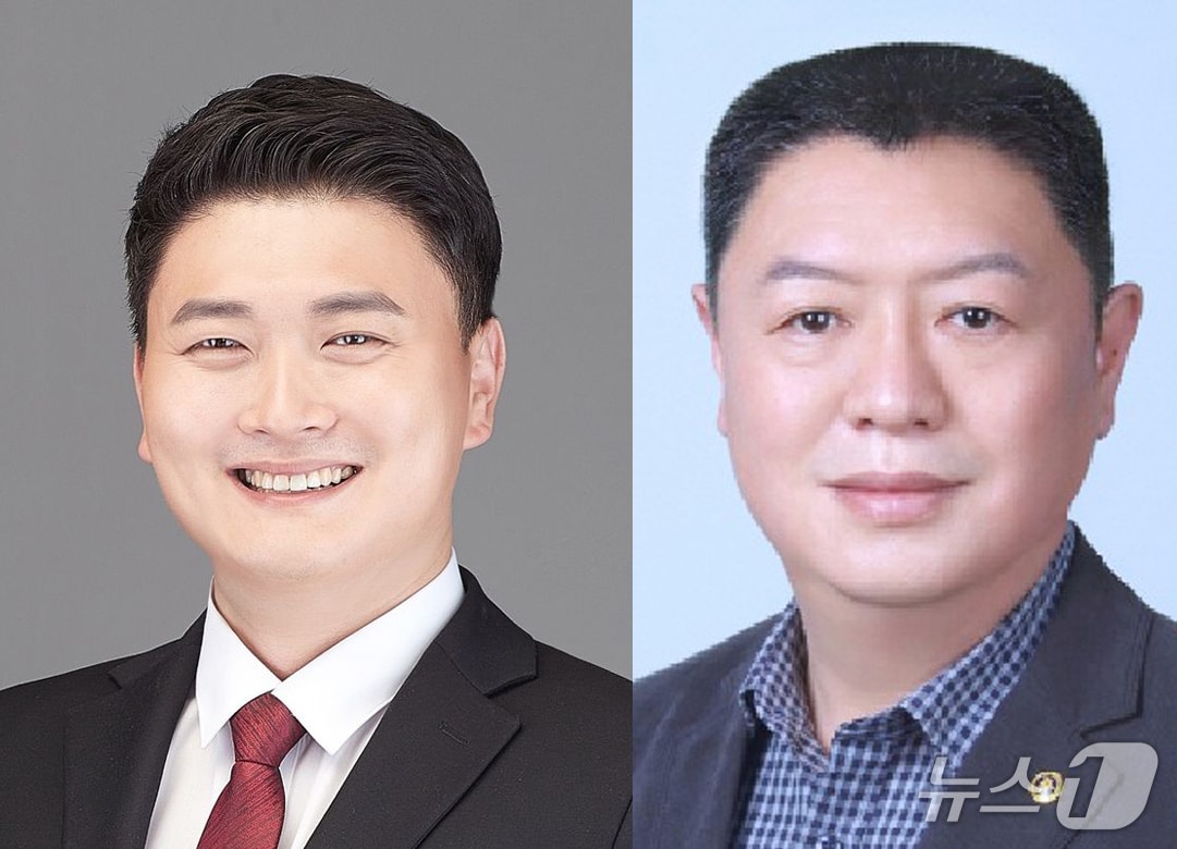 김동현 대구 중구의회 의장(왼쪽)과 김오성 중구의원(재판매 및 DB 금지)