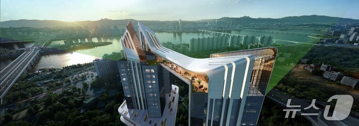  용산정비창 전면1구역 예상 조감도 (HDC현대산업개발 제공)