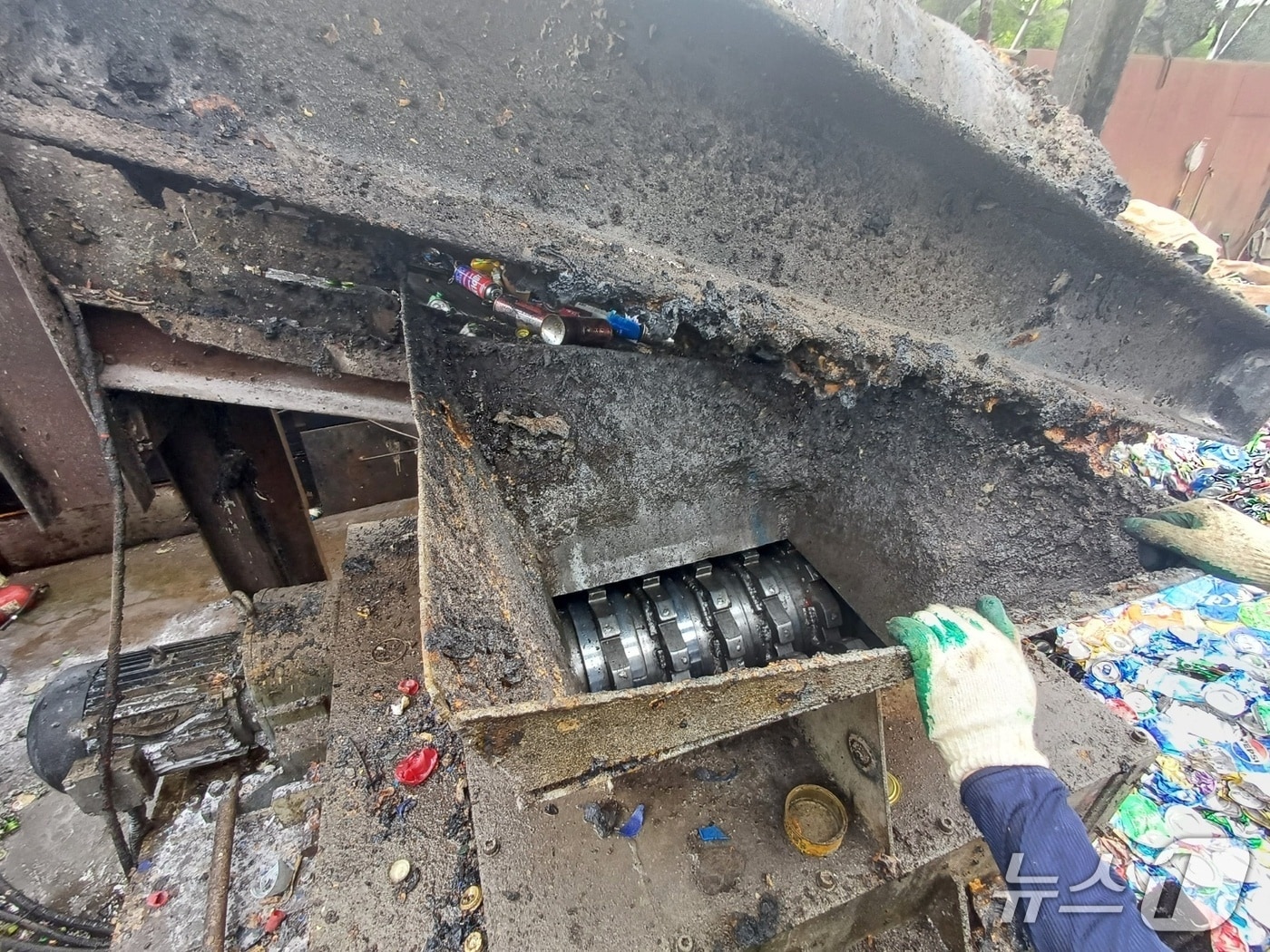  보령 주교면 자원순환시설 화재 현장. (보령소방서 제공,  재판매 및 DB 금지) / 뉴스1