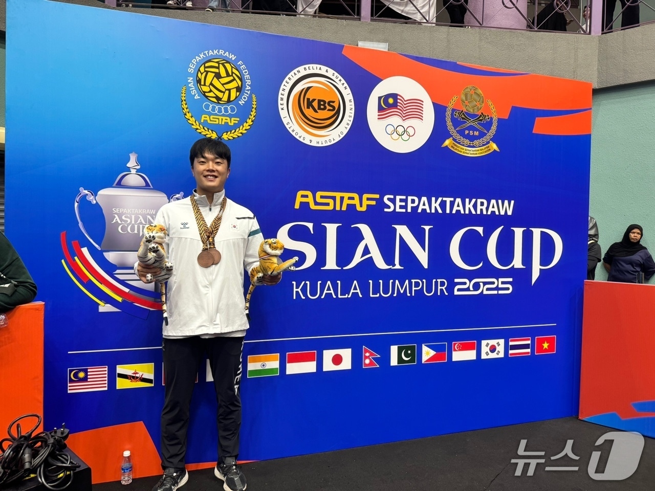 대덕구청 소속 이민주 선수가 ASTAF 아시안컵 세팍타크로대회서 동메달 2개를 획득했다.(대덕구 제공, 재판매 및 DB 금지)/뉴스1