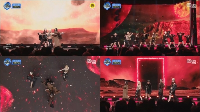 엠넷 '엠카운트다운' 방송 화면 갈무리