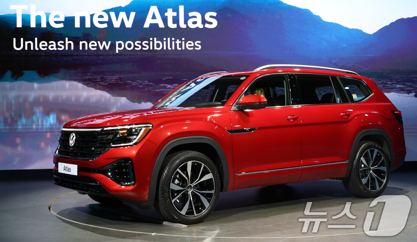 26일 인천 중구스튜디오파라다이스에서 폭스바겐코리아 새로운 대형 SUV '신형 아틀라스'가 공개되고 있다. . 2025.5.26/뉴스1 ⓒ News1 권현진 기자
