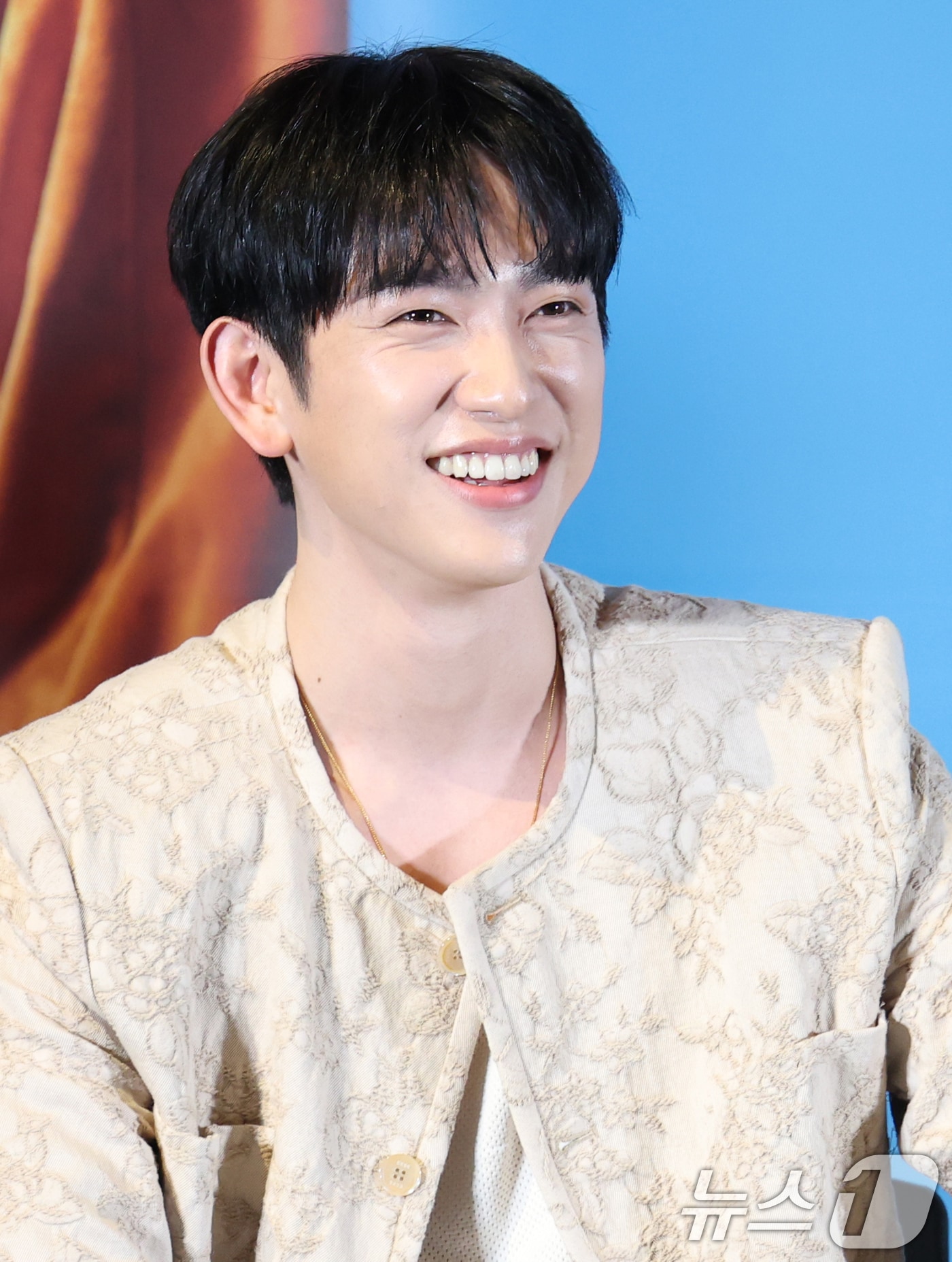 배우 박진영이 26일 서울 용산구 CGV용산아이파트몰에서 열린 영화 '하이파이브‘(감독 강형철) 언론시사회에 참석해 미소를 짓고 있다. '하이파이브'는 장기이식으로 우연히 각기 다른 초능력을 얻게 된 다섯 명이 그들의 능력을 탐하는 자들과 만나 벌어지는 이야기를 그린 코믹 액션 활극이다. 2025.5.26/뉴스1 ⓒ News1 권현진 기자