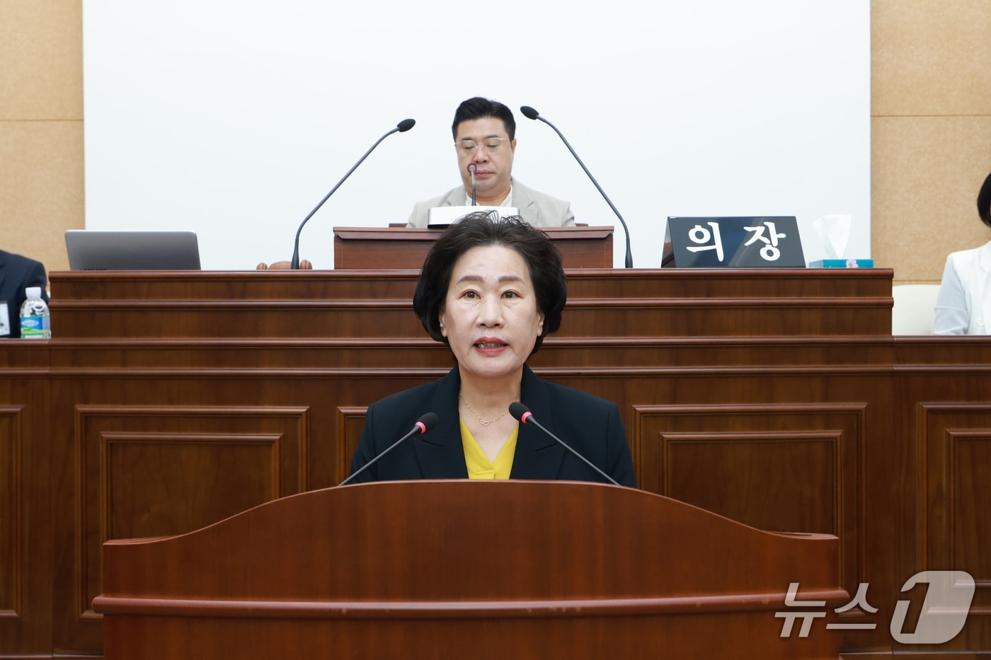 발언하는 이해양 무주군의원.(무주군의회 제공. 재판매 및 DB금지)