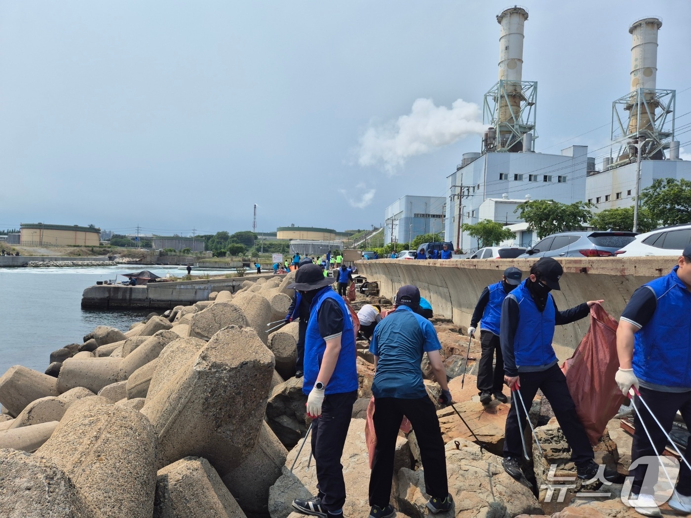 울산해양경찰서는 28일 ‘제30회 바다의 날’을 맞아 울산 남구 남화부두 인근에서 유관기관 간 합동 연안정화 활동을 실시했다고 밝혔다.(울산해경 제공. 재판매 및 DB금지) /뉴스1
