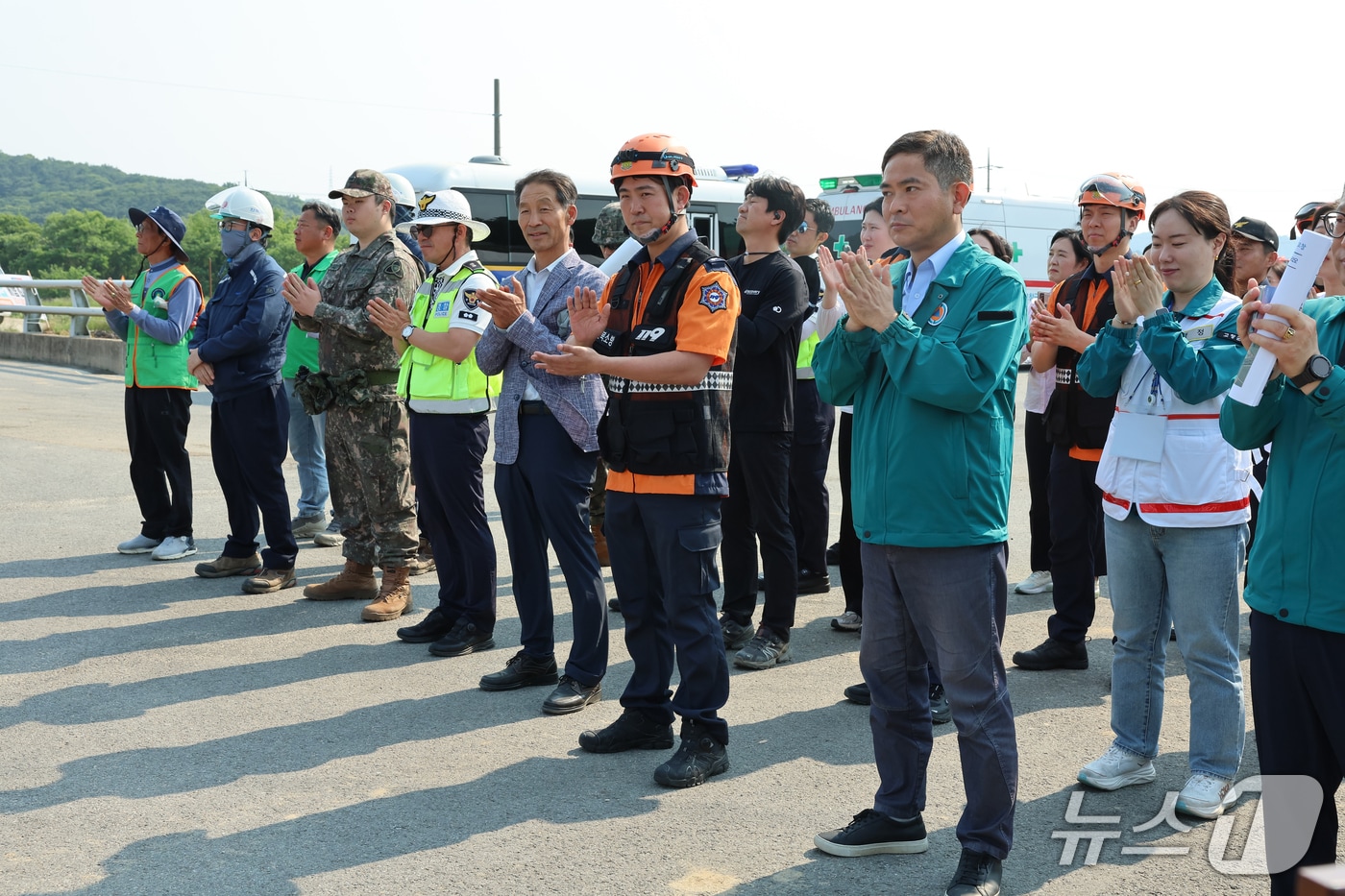 고창군이 재난 대응 역량을 강화하기 위해 28일 신림저수지 하류인 갈곡천에서 ‘2025년 재난대응 안전한국훈련’을 실시했다.(고창군 제공, 재판매 및 DB금지)