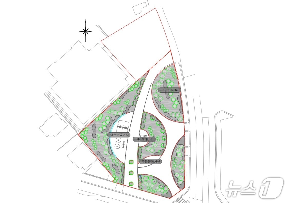 춘천 어린이공원조성계획도.(춘천시 제공, 재판매 및 DB금지)