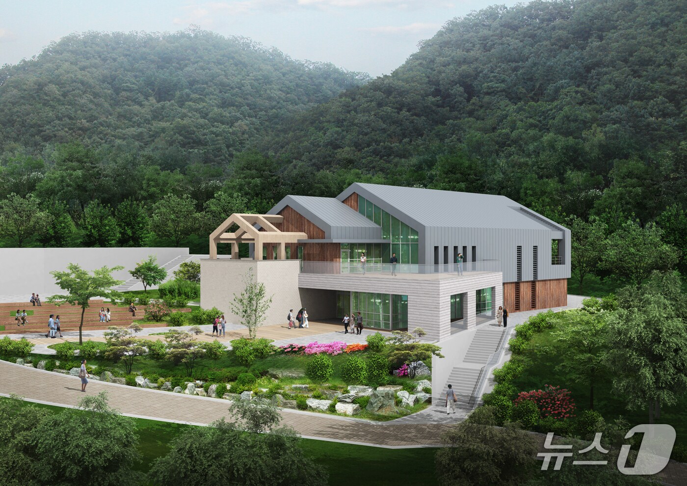 강원 양양 목재문화체험장 전경 조감도 안.(양양군 제공, 재판매 및 DB 금지) 2025.5.30/뉴스1
