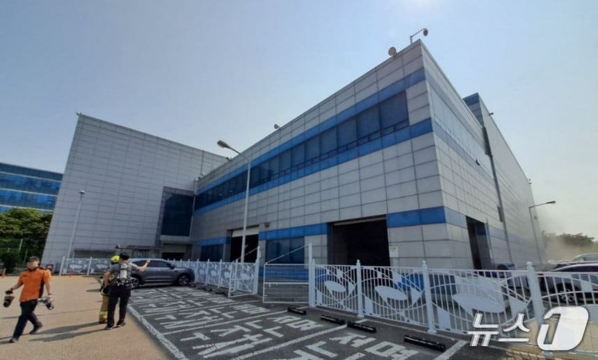 용인시 소재 르노코리아연구소.(경기도소방재난본부 제공)