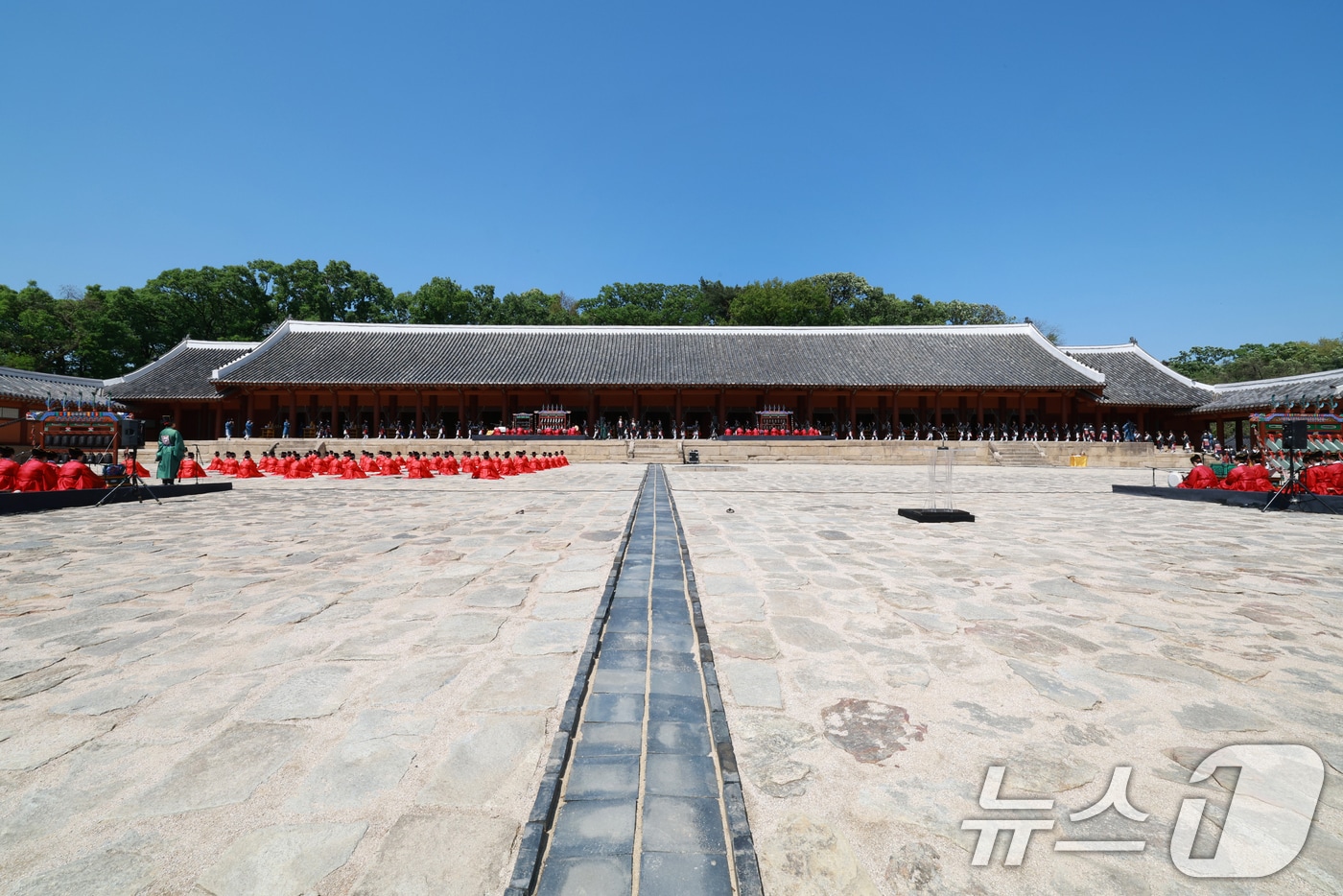 지난 5월 4일 오후 서울 종로구 종묘 정전에서 '종묘대제'가 봉행되고 있다. (공동취재) 2025.5.4/뉴스1 ⓒ News1 민경석 기자