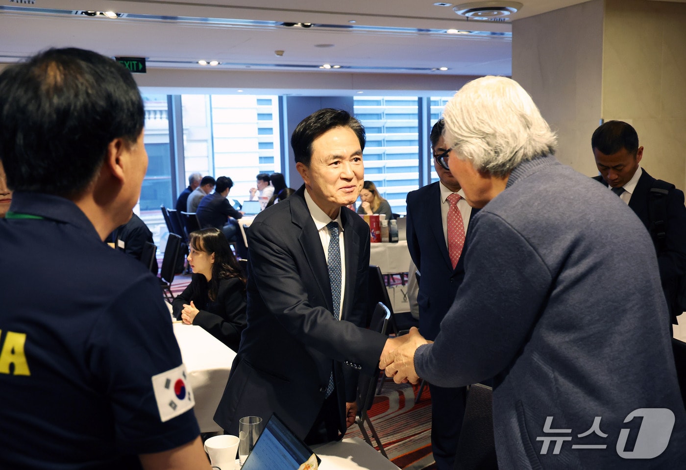  김태흠 충남지사 호주 수출상담회에 참석한 모습. (충남도 제공, 재판매 및 DB금지) / 뉴스1