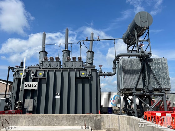 효성중공업이 2023년 스코틀랜드에 공급한 초고압변압기 자료사진(효성중공업 제공)