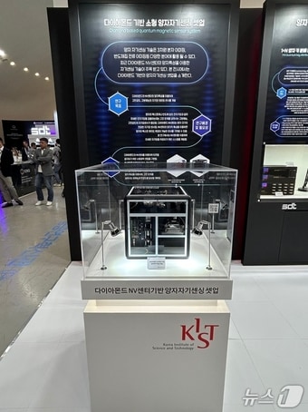 KIST-다이아몬드 NV센터기반 양자자기센싱 셋업의 광학계.(서울시 제공)