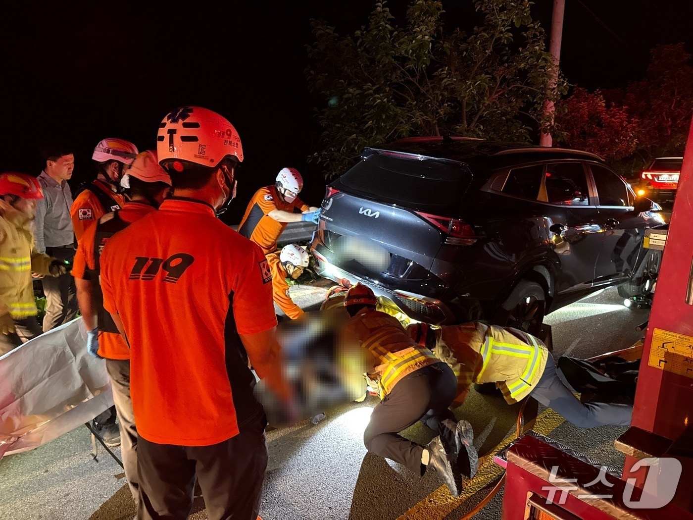  사고 현장 모습.(전북소방본부 제공. 재판매 및 DB금지)