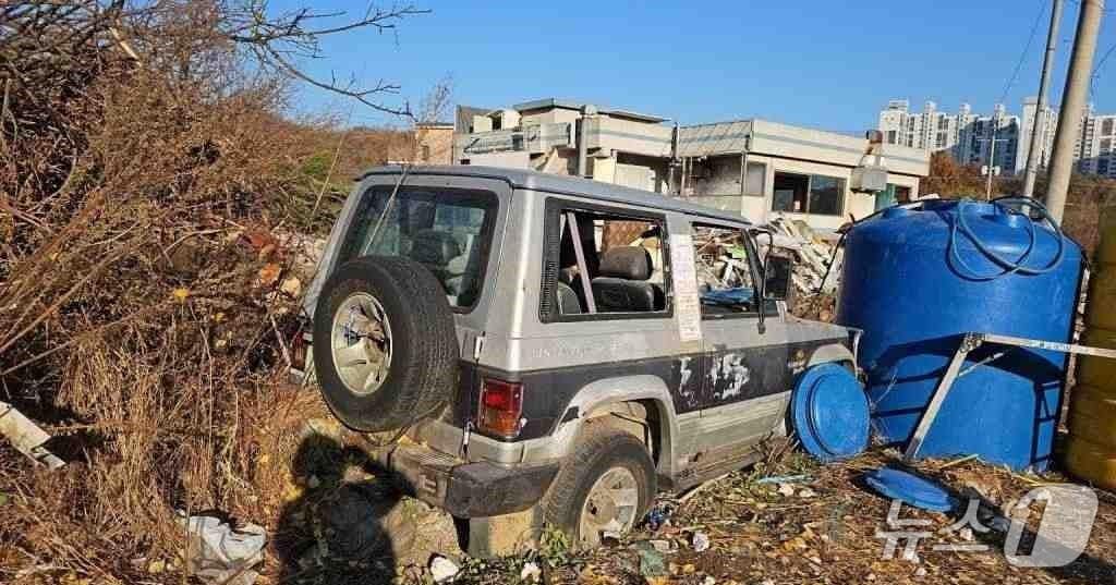 적발된 방치 차량(경기 부천시 제공.재판매 및 DB금지)