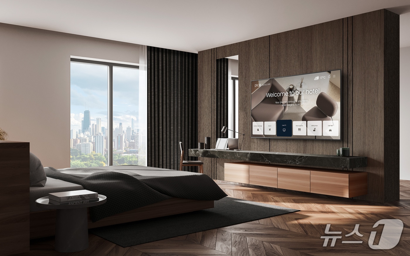 삼성전자 '구글 캐스트' 지원하는 호텔 TV 신모델(삼성전자 제공)