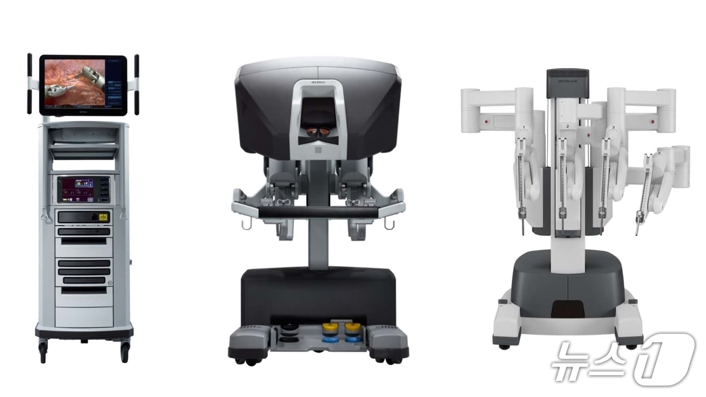 강원대학교병원이 도입한 최신 로봇수술 장비 ‘다빈치 5’.(강원대병원 제공, 재판매 및 DB금지)