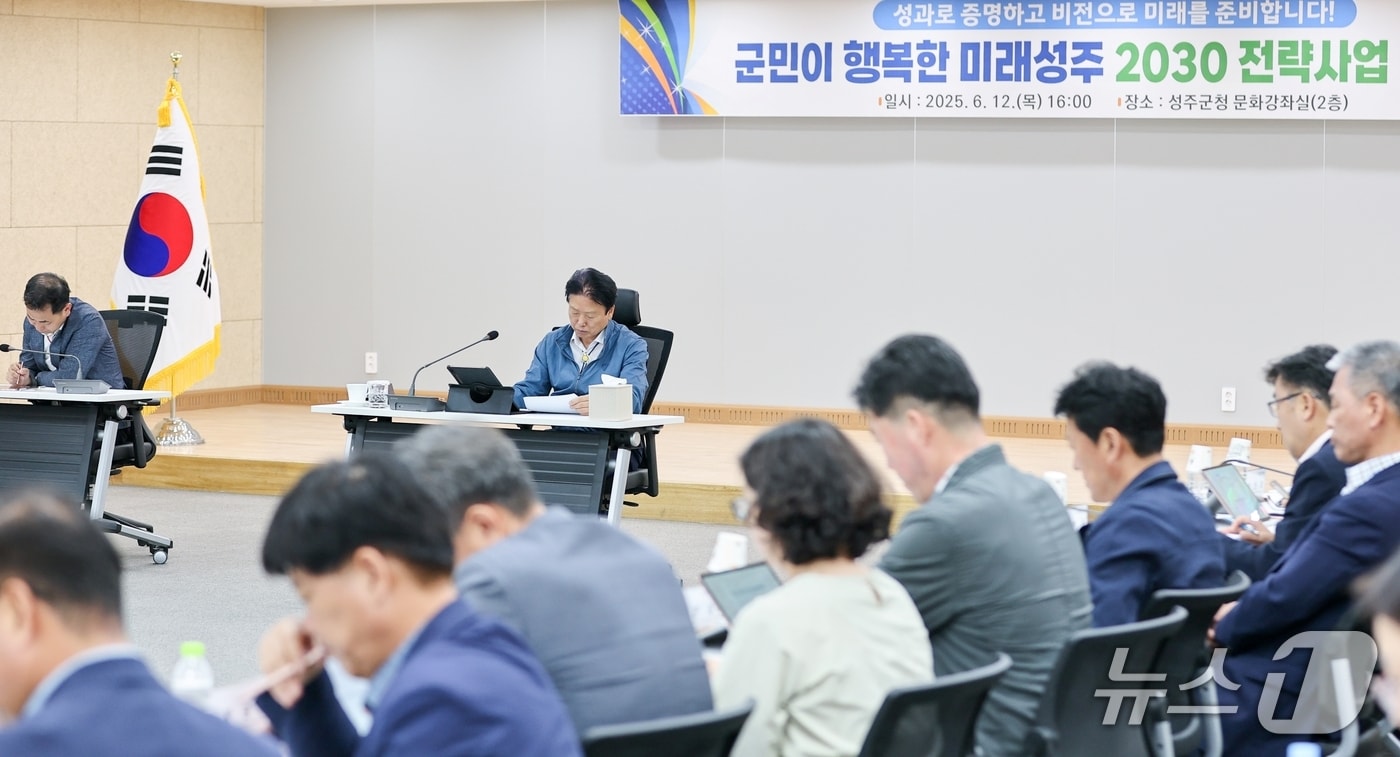 성주군 2030 전략과제 보고회 모습 (성주군 제공. 재판매 및 DB금지)/뉴스1