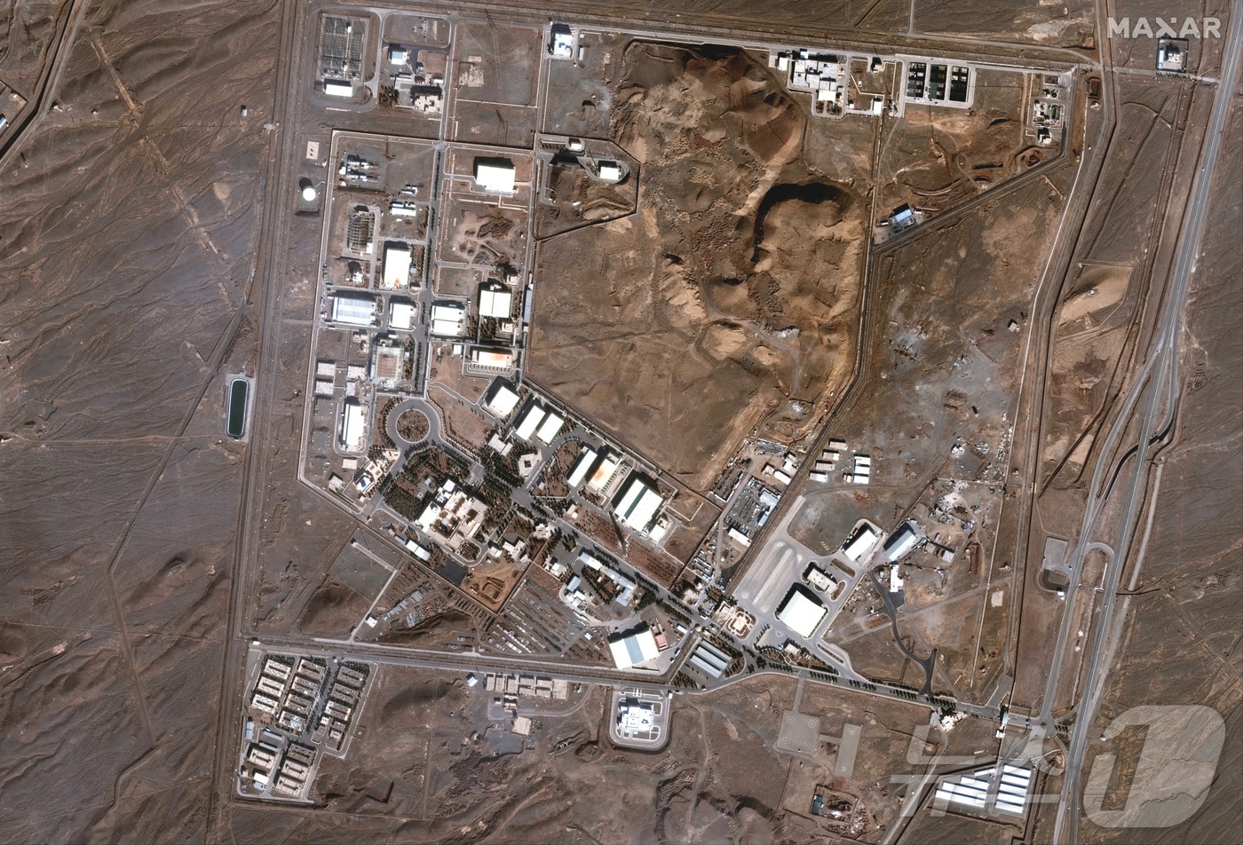 2025년 1월24일에 찍은 이란의 나탄즈 핵시설 위성 이미지.ⓒ 로이터=뉴스1
