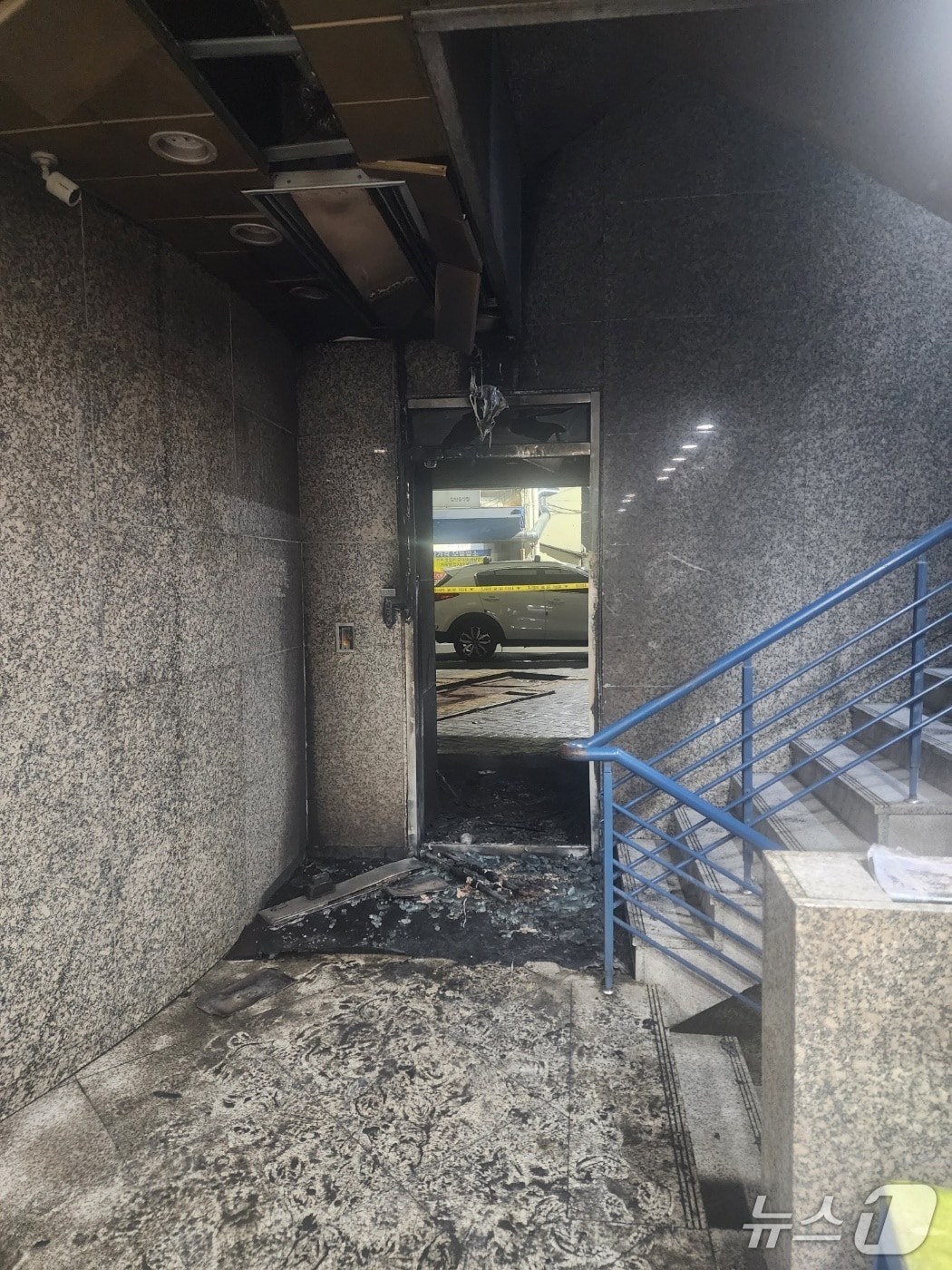 방화 추정 화재 발생.(독자 제공. 재판매 및 DB 금지)/뉴스1