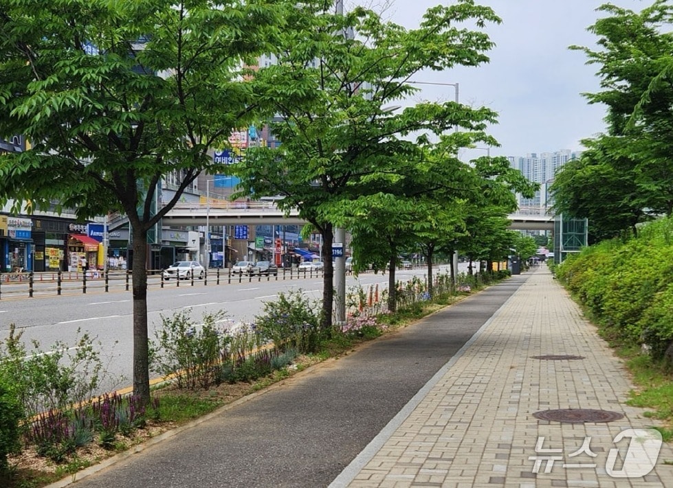 정원형 띠녹지.(시흥시 제공)