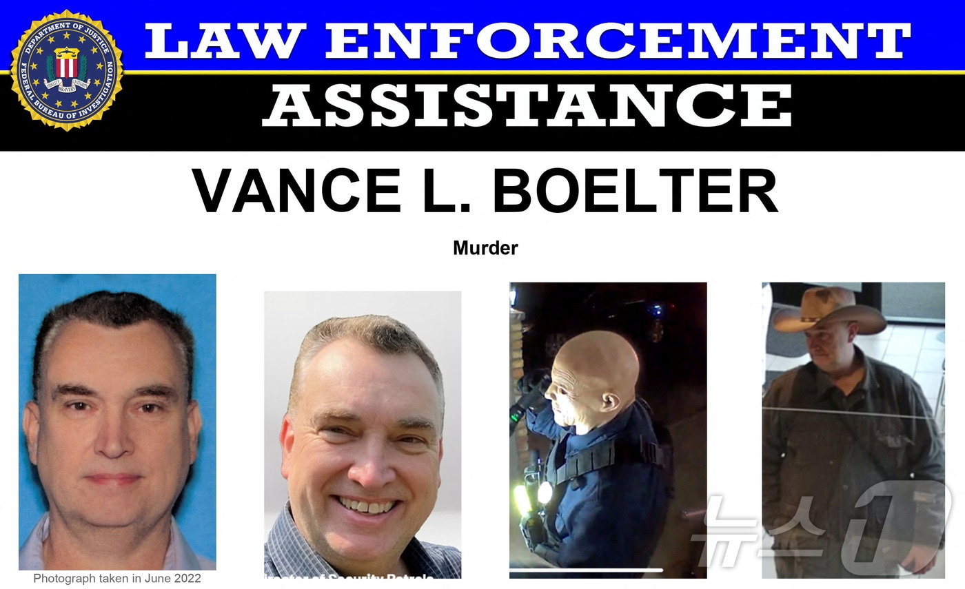 지난 14일(현지시간) 미국 미네소타주 미니애폴리스에서 발생한 민주당 소속 주 의원 멜리사 홀트먼과 그의 남편이 총격으로 사망한 사건의 주요 용의자인 밴스 볼터(57세). 미국 연방수사국(FBI)는 사건 당일 엑스(X) 계젇을 통해 용의자를 공개하고 5만 달러의 현상금을 걸었다. 2025.06.14 ⓒ 로이터=뉴스1 ⓒ News1 류정민 특파원