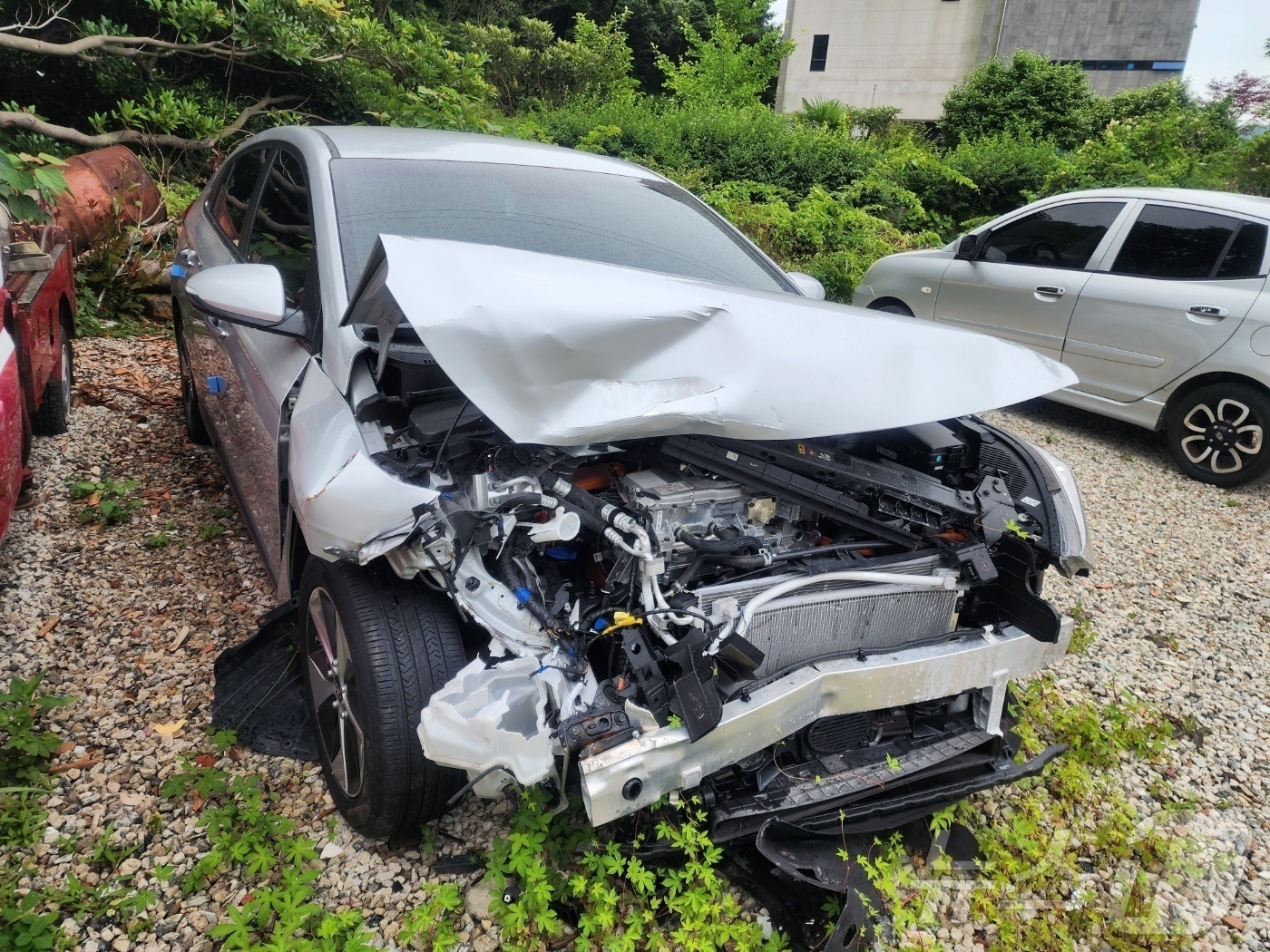 전남 여수시청 비서실장이 몰다 사고낸 관용차.&#40;독자 제공. 재판매 및 DB 금지&#41; ⓒ News1 