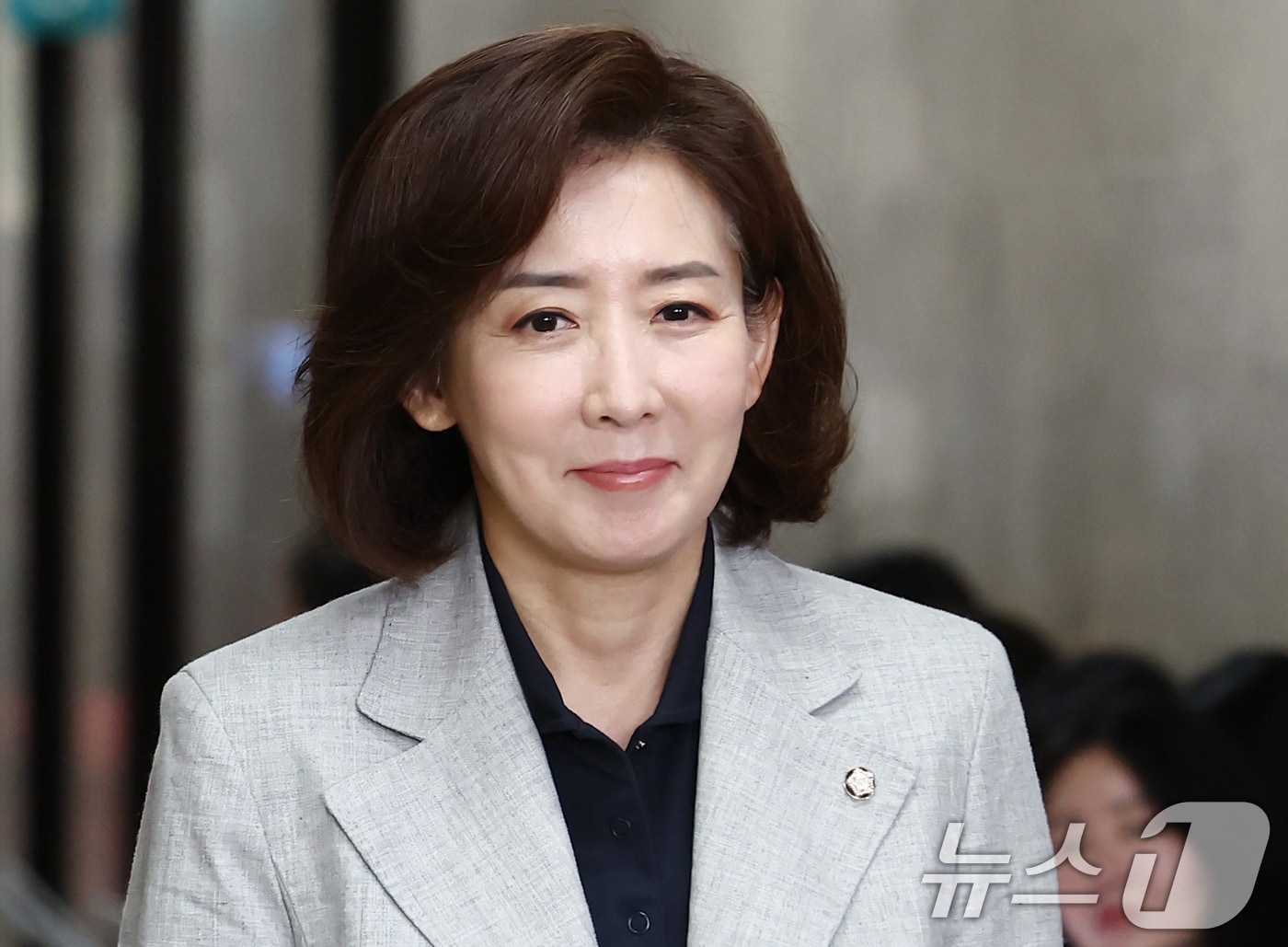 나경원 국민의힘 의원이 18일 오전 서울 여의도 국회에서 열린 4선 이상 의원 간담회에 참석하고 있다. 2025.6.18/뉴스1 ⓒ News1 김민지 기자