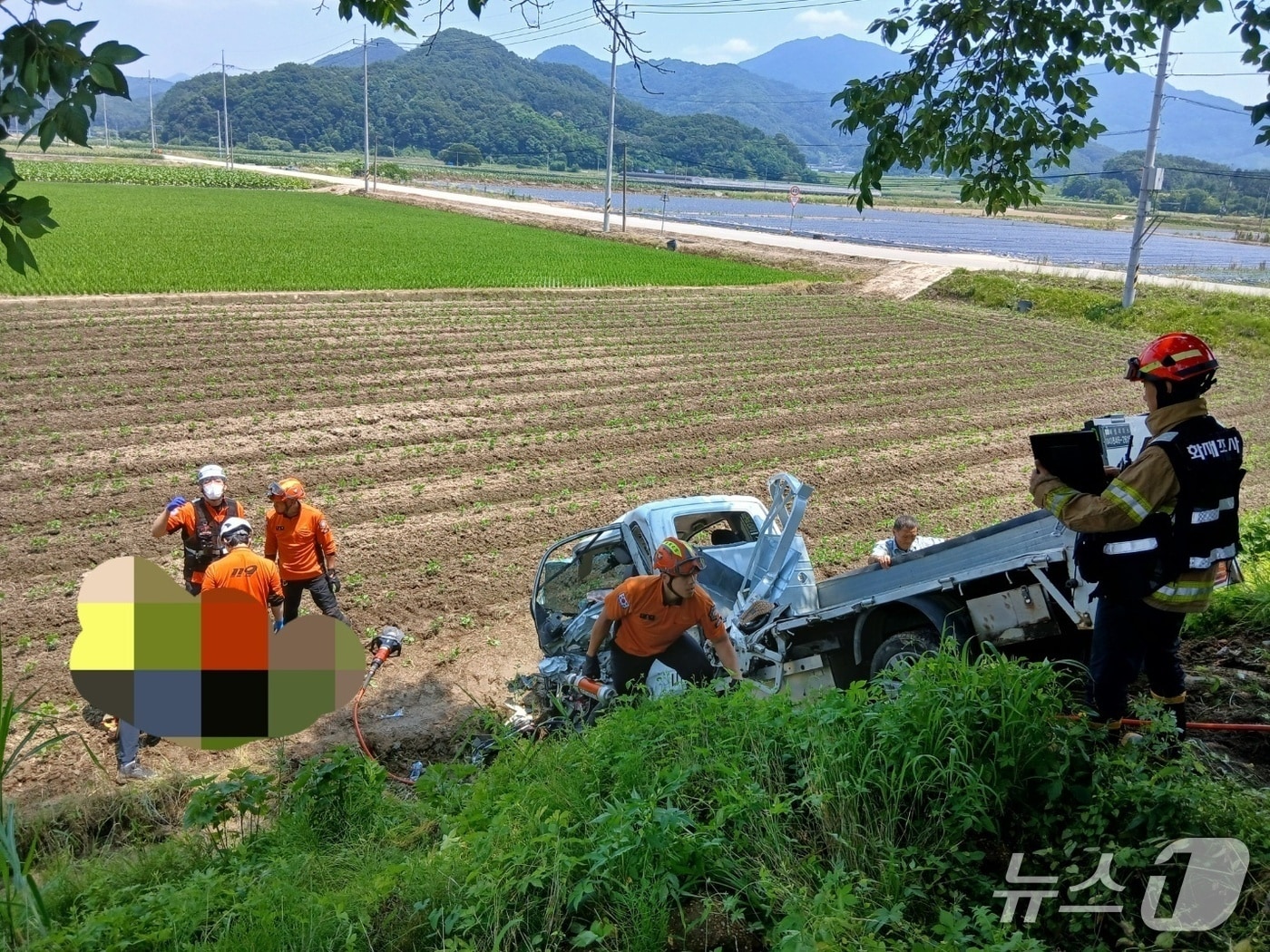 사고 현장(괴산소방서 제공. 재판매 및 DB금지)/뉴스1