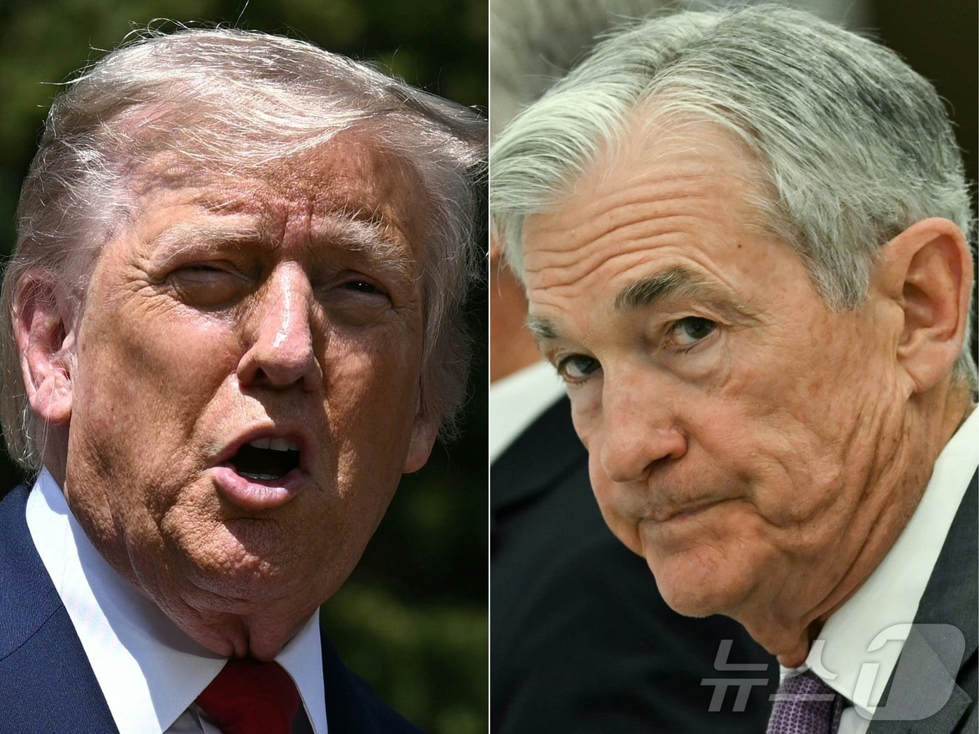 도널드 트럼프 미국 대통령(좌)과 제롬 파월 미 연방준비제도 이사회 의장. ⓒ AFP=뉴스1 ⓒ News1 류정민 특파원