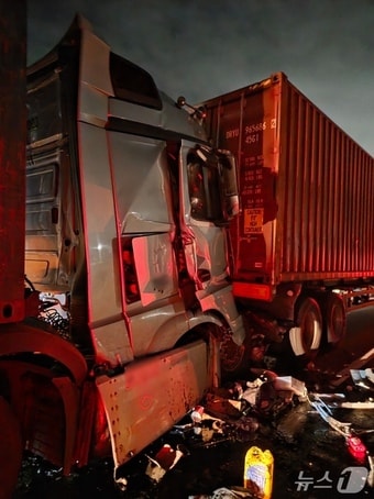 사고 현장&#40;독자 제공. 재판매 및 DB금지&#41;.