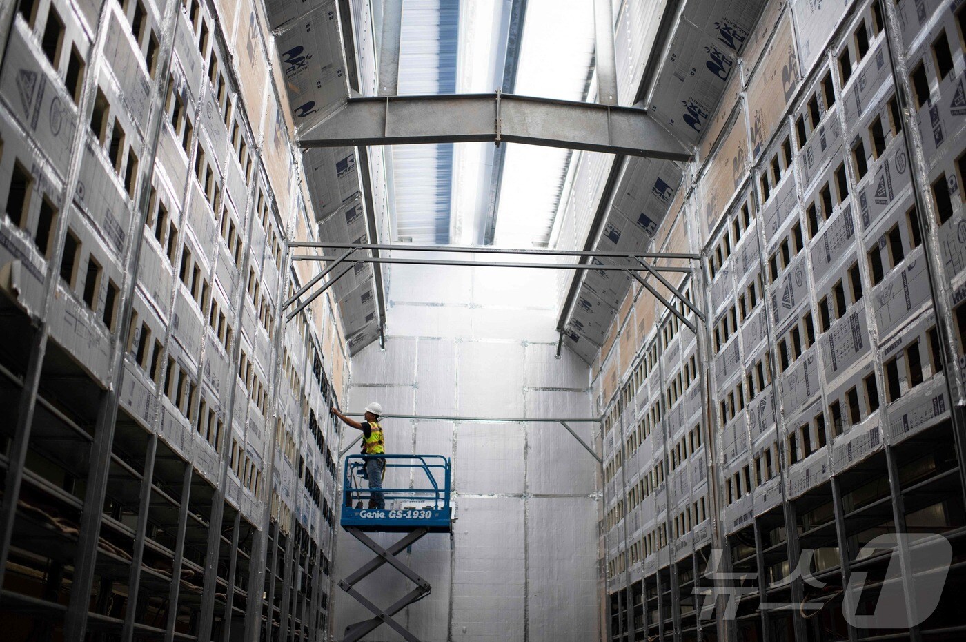 미국 텍사스주 록데일에 있는 비트코인 채굴 데이터센터. 2021.10.09. ⓒ AFP=뉴스1