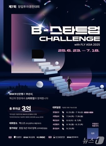 제7회 창업투자경진대회 B-스타트업 챌린지 홍보물.(부산시청 제공. 재판매 및 DB 금지)