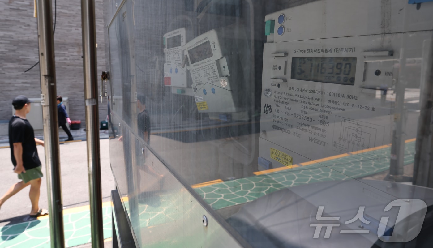  서울 시내 주택가 전기계량기의 모습. 2025.6.23/뉴스1 ⓒ News1 김도우 기자