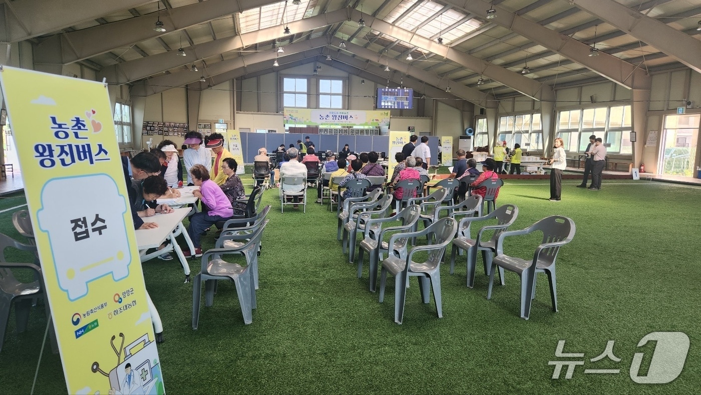 지난해 양양지역 농촌 왕진버스 운영 당시.(양양군 제공, 재판매 및 DB 금지) 2025.6.23/뉴스1