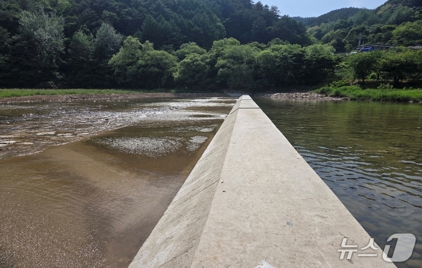 강원 평창군의 용평면 백옥포리 취입보 보수공사 완료 자료 사진. (평창군 제공. 재판매 및 DB금지) 2025.6.24/뉴스1