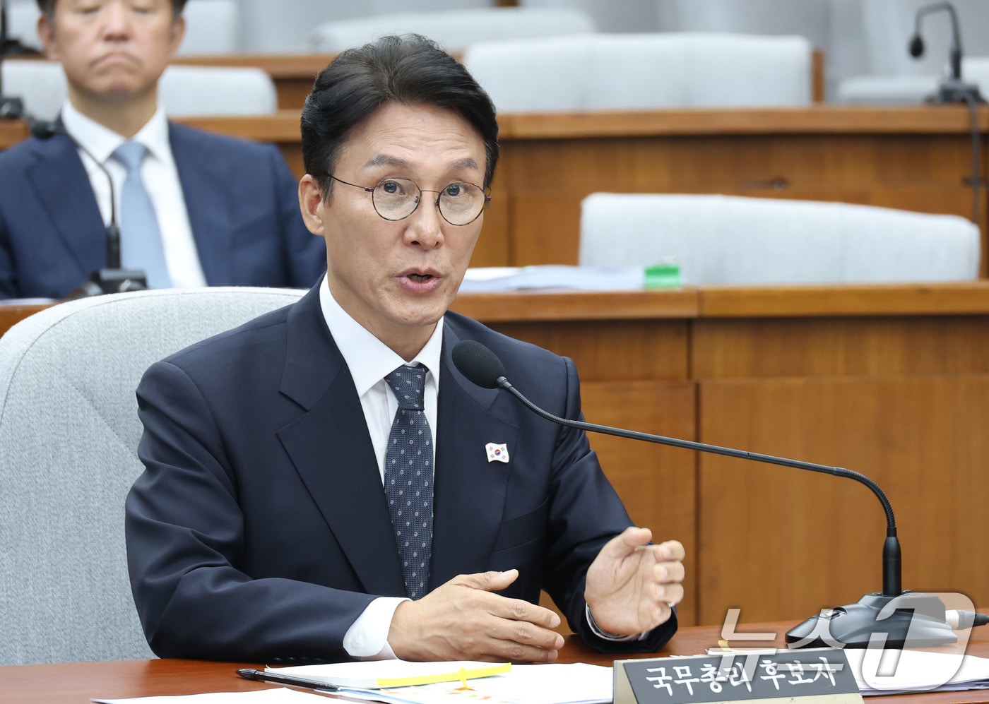 김민석 국무총리 후보자가 6월 24일 서울 여의도 국회에서 열린 인사청문회에 출석해 의원 질의에 답하고 있다. 2025.6.24/뉴스1 ⓒ News1 이광호 기자