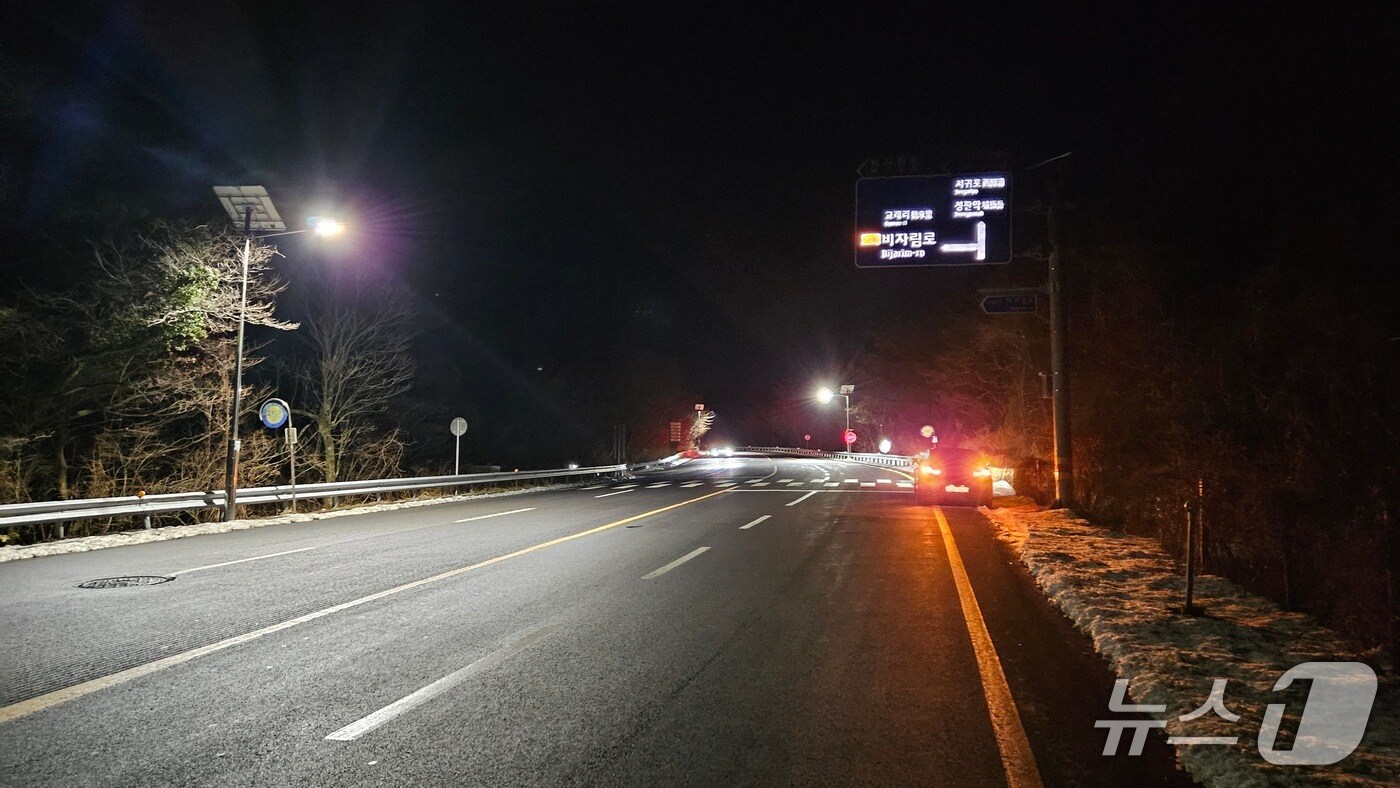 친환경 태양광 가로등(제주도 제공. 재판매 및 DB금지)/뉴스1
