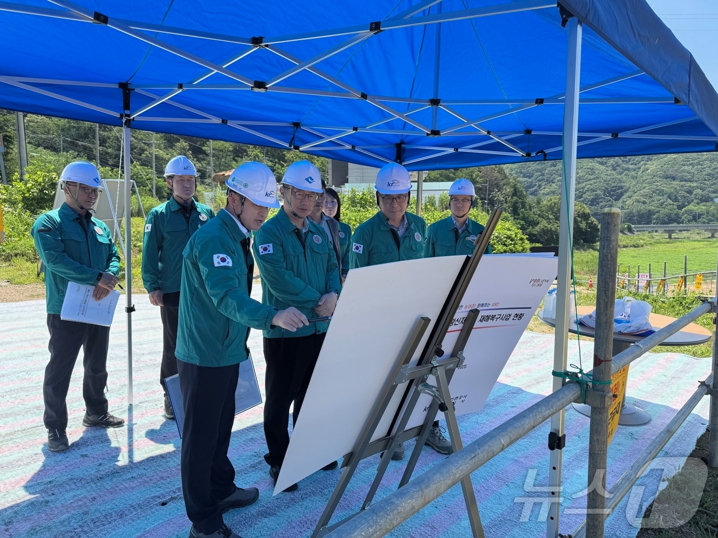 경북도가 25일 장마와 태풍에 대비해 수리시설을 점검했다.(경북도 제공, 재판매 및 DB 금지)ⓒ News1 김대벽기자