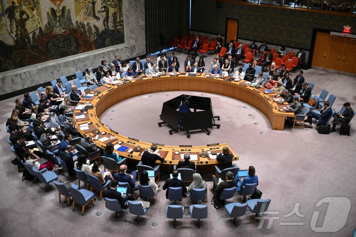 유엔 안전보장이사회 회의. 25.06.24 <자료사진>ⓒ AFP=뉴스1 ⓒ News1 김예슬 기자