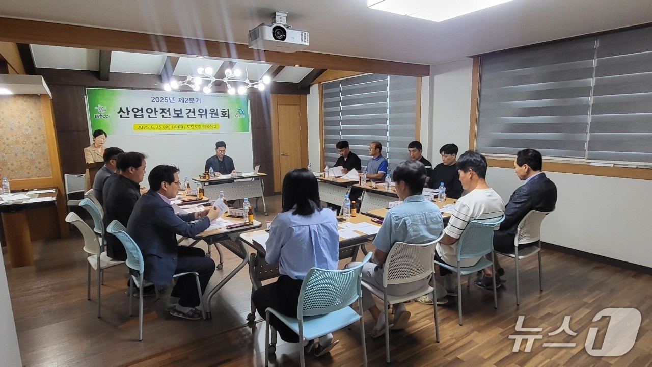 산업안전보건위원회 회의 모습.(대덕구 제공. 재판매 및 DB 금지)/뉴스1