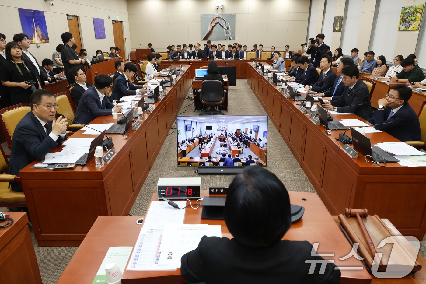 26일 오전 서울 여의도 국회에서 과학기술정보방송통신위원회 전체회의가 열리고 있다. 2025.6.26/뉴스1 ⓒ News1 이광호 기자