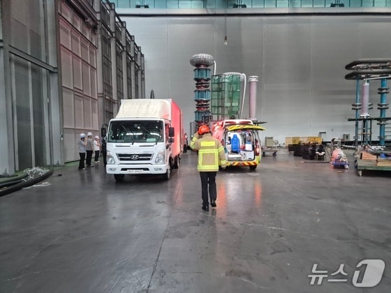  당진 대한전선 공장 사고 현장. (당진소방서 제공, 재판매 및 DB금지) / 뉴스1