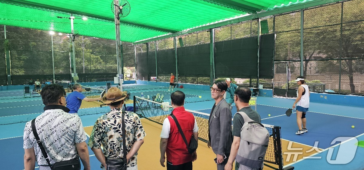 대전시의회 대전 체육 발전을 위한 연구회 현지 시찰 모습(대전시의회 제공. 재판매 및 DB금지)/뉴스1