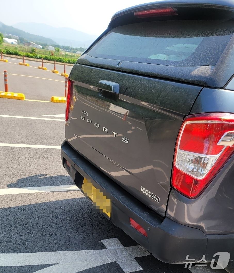 유권자 교통 편의제공 의심 차량.(더불어민주당 충남도당 제공. 재판매 및 DB금지)