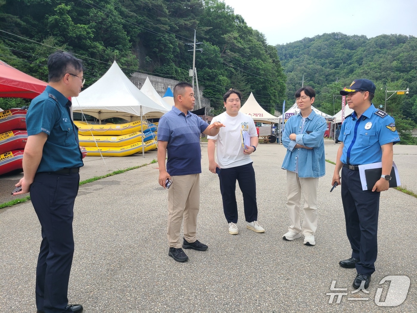 속초해경 인제 내수면 수상레저사업장 점검.(속초해경 제공, 재판매 및 DB 금지) 2025.6.30/뉴스1