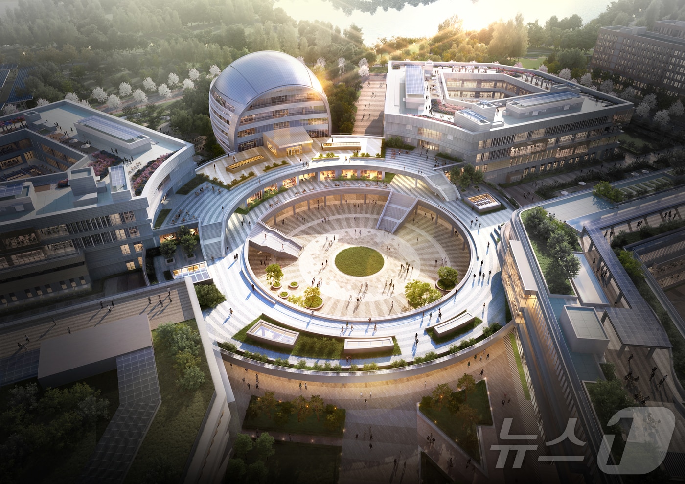 한국에너지공과대학교 허브광장 조감도.(켄텍 제공, 재배포 및 DB 금지)2025.6.5/뉴스1