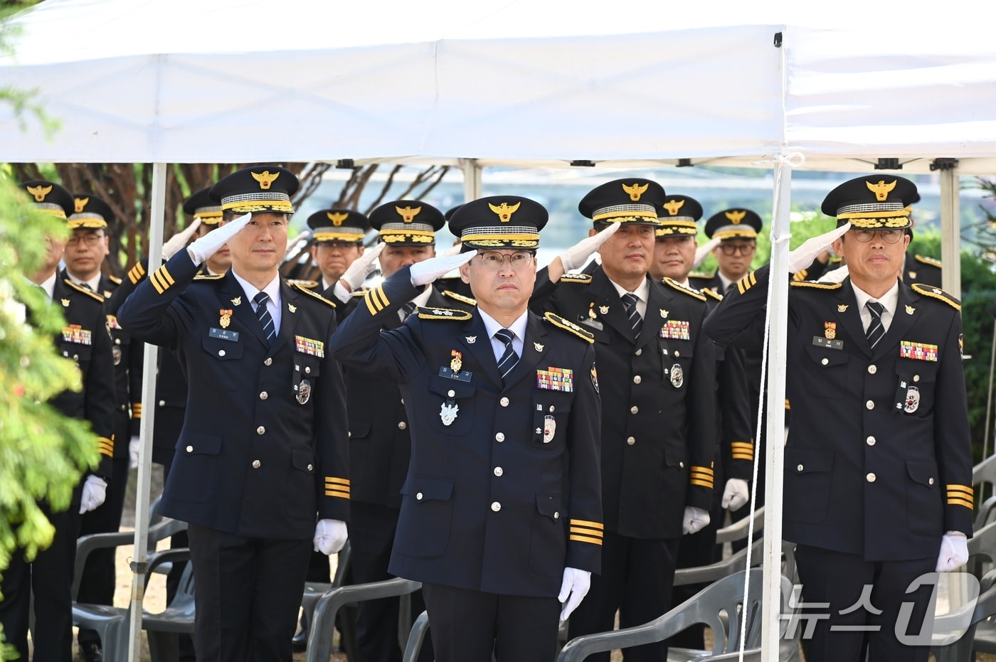 강원경찰청, 제70주년 현충일 추념식 개최.&#40;강원경찰청 제공. 재판매 및 DB금지&#41;/뉴스1